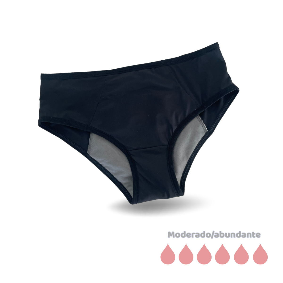 Calzón Menstrual Tiro Clásico Moderado a Abundante