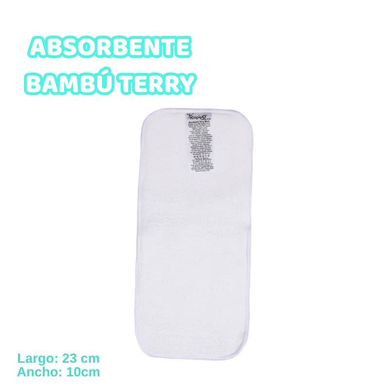Absorbente de Bambú Terry (mixto)
