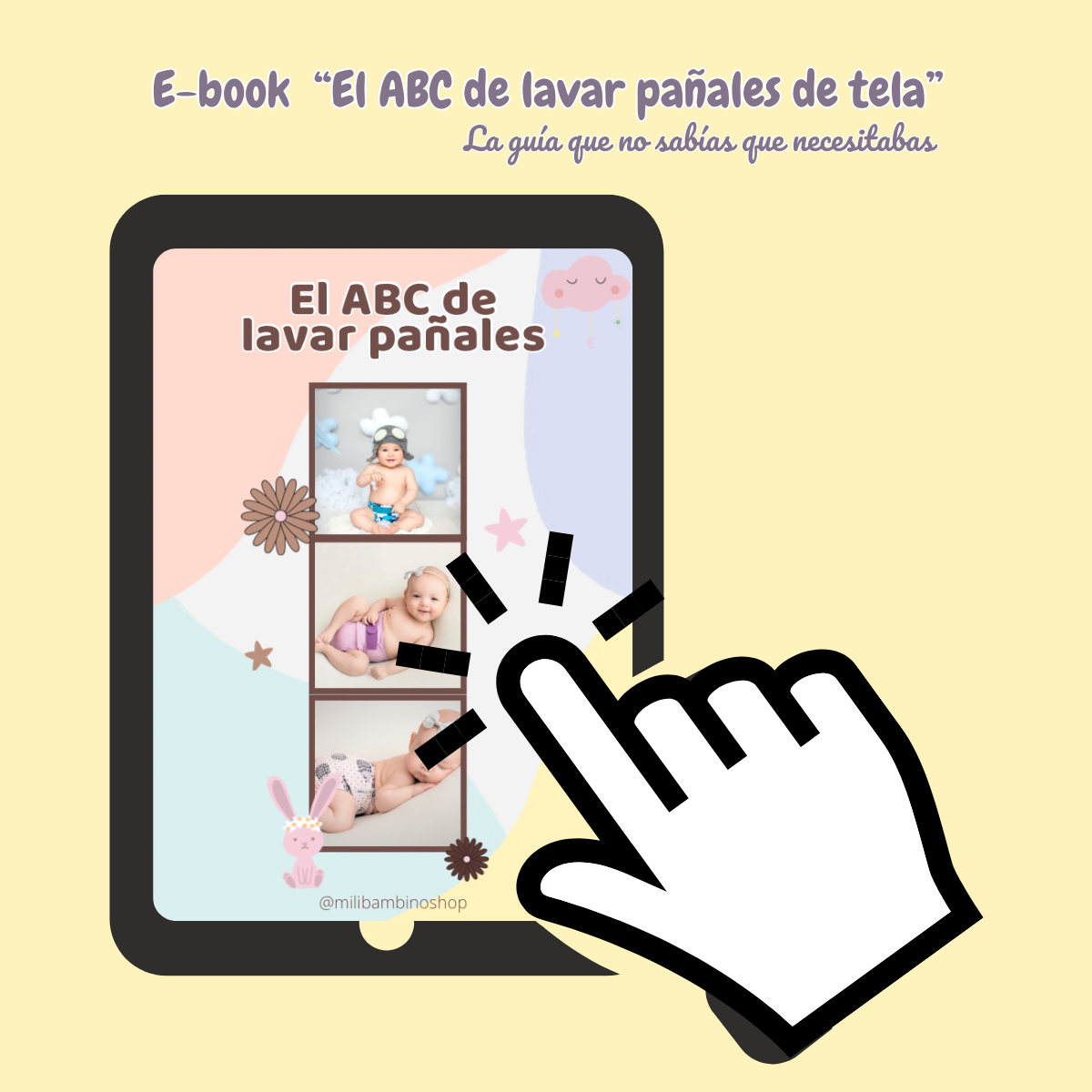 E-book "Mi guía el ABC de lavar pañales de tela"
